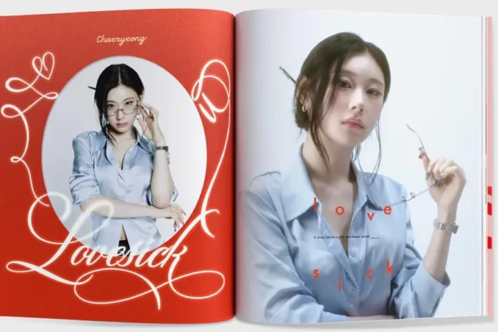 Chaeryeong de ITZY en las imágenes promocionales de «Lovesick»
