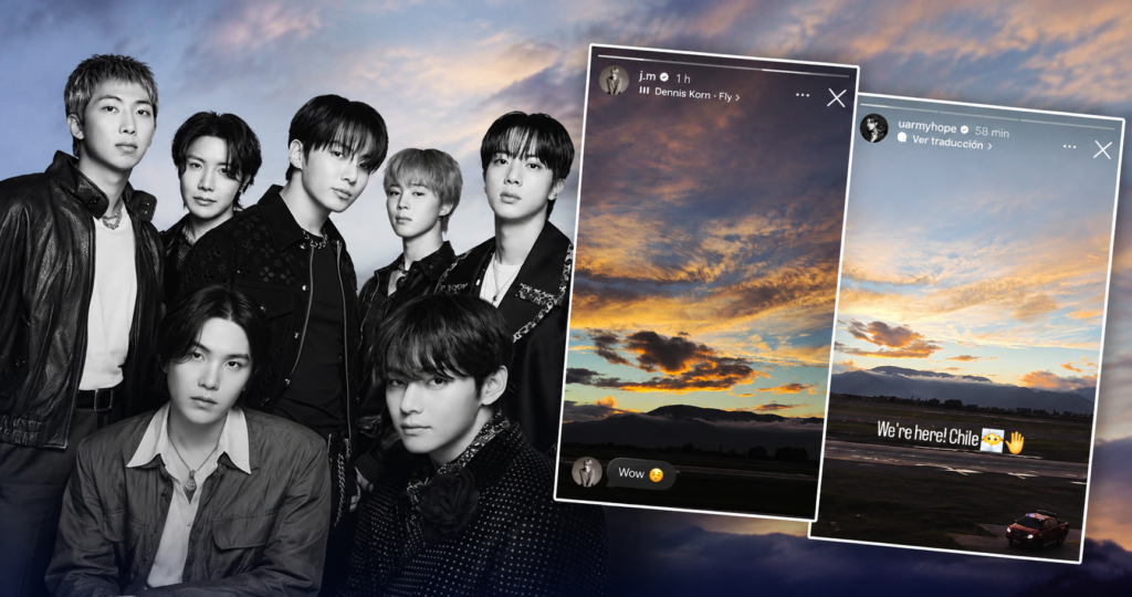 ¡BTS ya está en Chile! Jimin y J-Hope comparten las primeras imágenes de su llegada